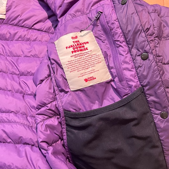Fjallraven Keb Touring Down Puffer Jacket - Women's Size M - Purple - Picture 10 of 16